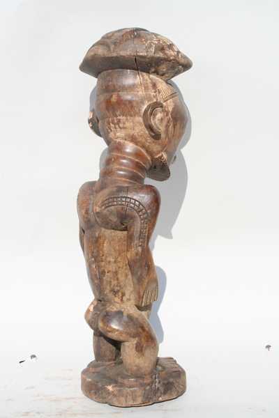 Kusu (statue), d`afrique : rep.dem.Congo, statuette Kusu (statue), masque ancien africain Kusu (statue), art du rep.dem.Congo - Art Africain, collection privées Belgique. Statue africaine de la tribu des Kusu (statue), provenant du rep.dem.Congo, 1418/1095.Statue d